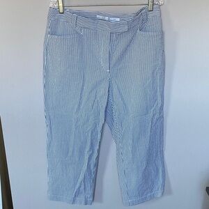 Lizgolf Audra Seersucker Cropped Pants